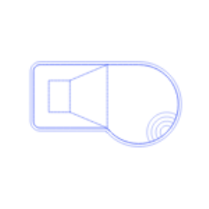 Layouts Swimming Pools Offset Keyhole Swimming Pools Tracing Svg Vector, Free Vectors File